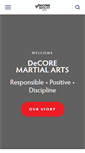 Mobile Screenshot of decoreelitemartialarts.com